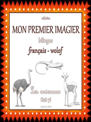 cover image of Mon premier imagier bilingue français wolof